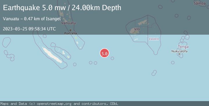 Map of VANUATU REGION
