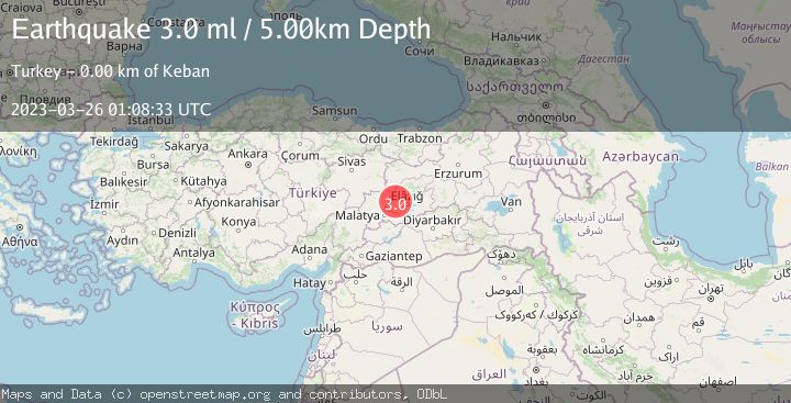 Map of EASTERN TURKEY