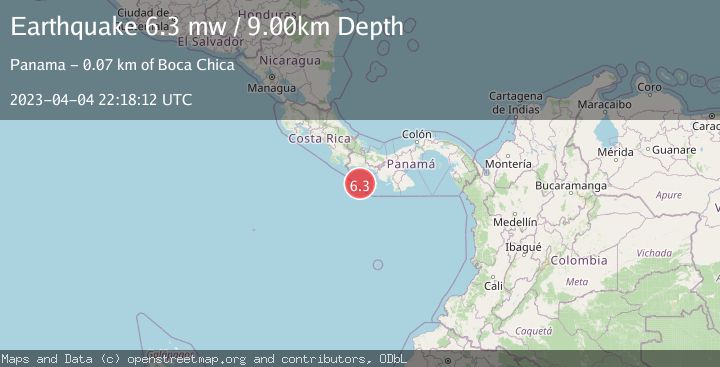 Map of SOUTH OF PANAMA
