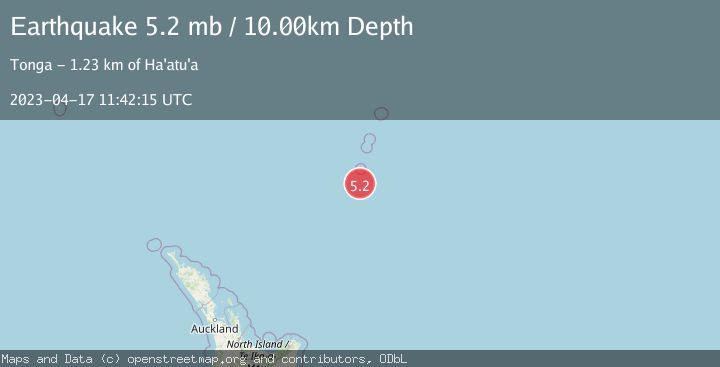 Map of KERMADEC ISLANDS REGION