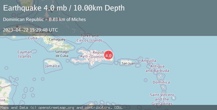 Map of DOMINICAN REPUBLIC REGION