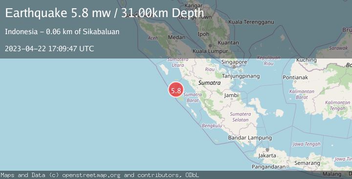 Map of KEPULAUAN BATU, INDONESIA