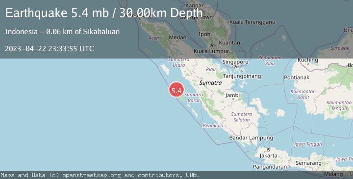 Map of KEPULAUAN BATU, INDONESIA
