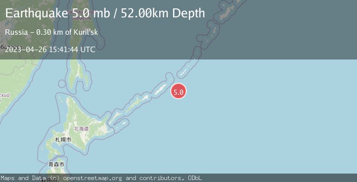 Map of KURIL ISLANDS