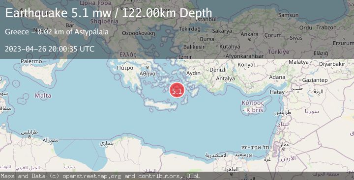 Map of DODECANESE ISLANDS, GREECE