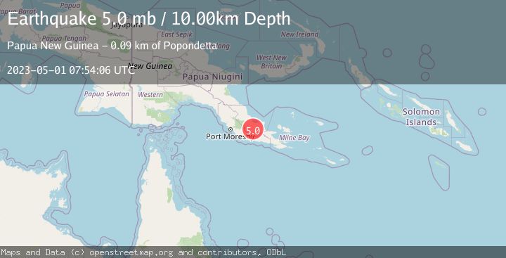 Map of EASTERN NEW GUINEA REG., P.N.G.