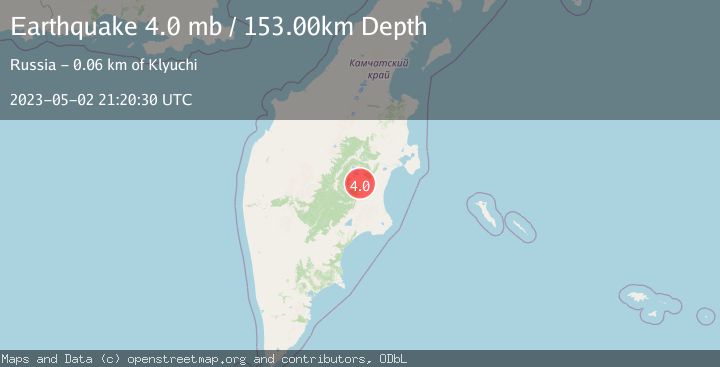 Map of KAMCHATKA PENINSULA, RUSSIA