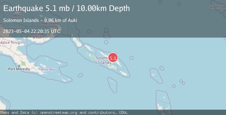 Map of SOLOMON ISLANDS