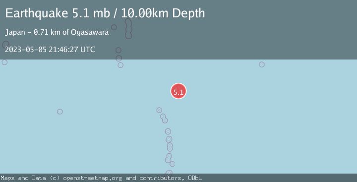 Map of VOLCANO ISLANDS, JAPAN REGION