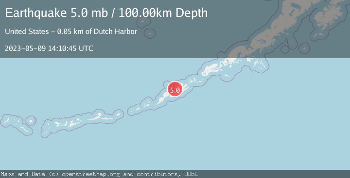 Map of FOX ISLANDS, ALEUTIAN ISLANDS