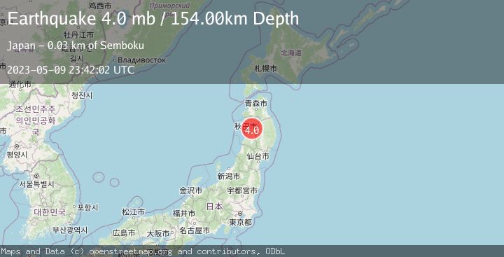 Map of EASTERN HONSHU, JAPAN
