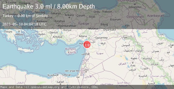 Map of TURKEY-SYRIA BORDER REGION