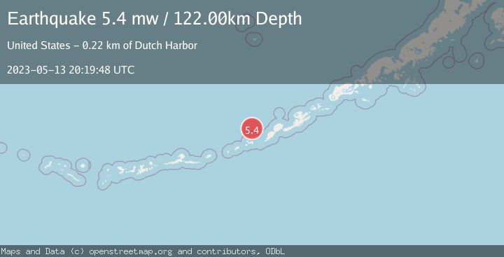 Map of FOX ISLANDS, ALEUTIAN ISLANDS