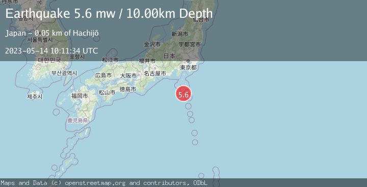 Map of IZU ISLANDS, JAPAN REGION