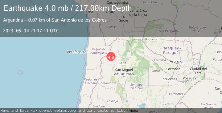 Map of SALTA, ARGENTINA