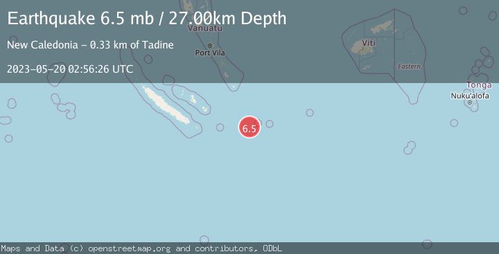Map of SOUTHEAST OF LOYALTY ISLANDS