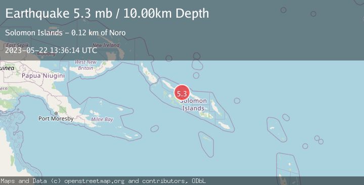 Map of SOLOMON ISLANDS