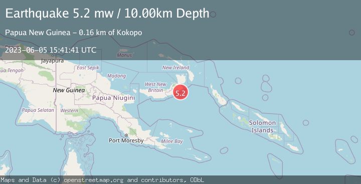 Map of NEW BRITAIN REGION, P.N.G.