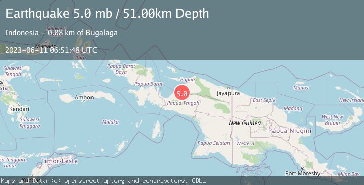 Map of NEAR N COAST OF PAPUA, INDONESIA