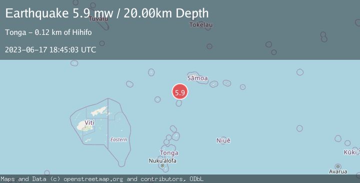 Map of SAMOA ISLANDS REGION