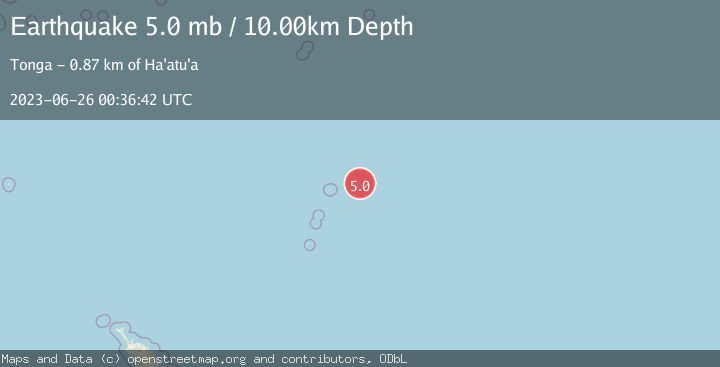 Map of KERMADEC ISLANDS REGION