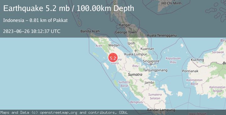 Map of NORTHERN SUMATRA, INDONESIA
