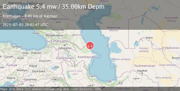 Map of CASPIAN SEA, OFFSHORE AZERBAIJAN