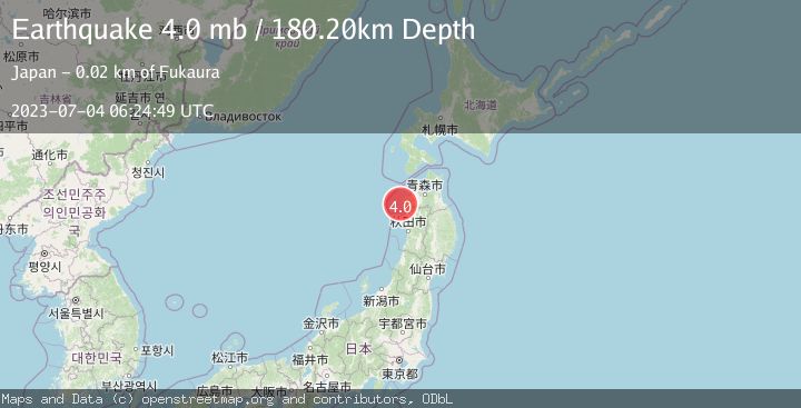 Map of NEAR WEST COAST OF HONSHU, JAPAN