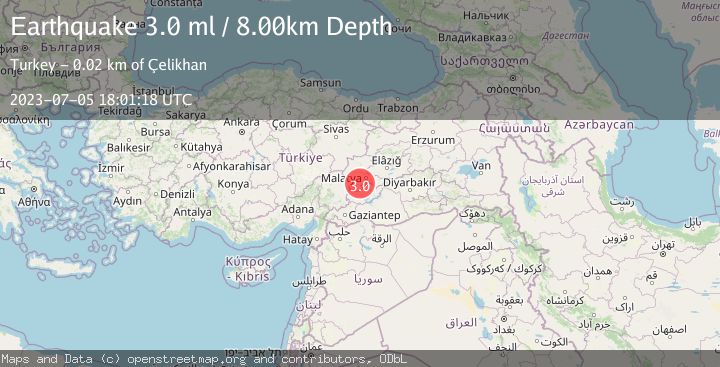 Map of EASTERN TURKEY