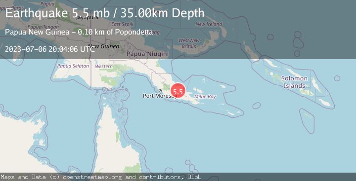 Map of EASTERN NEW GUINEA REG., P.N.G.