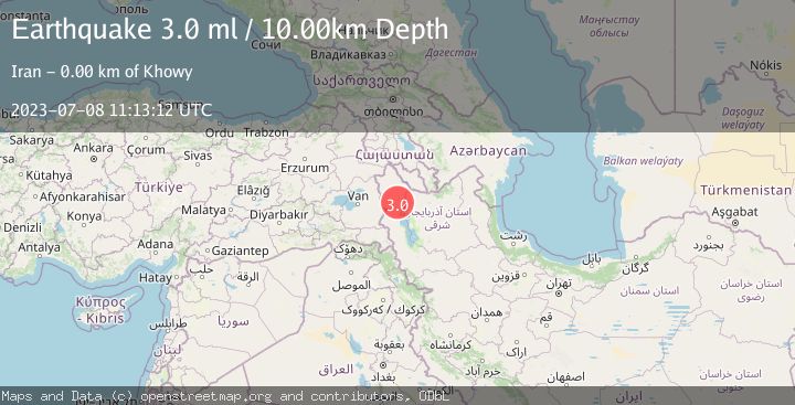 Map of TURKEY-IRAN BORDER REGION