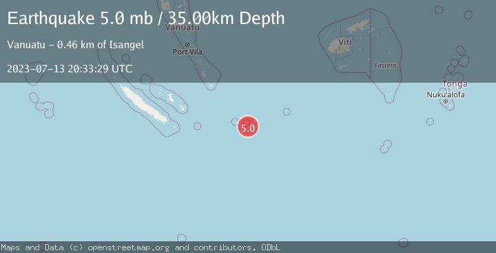 Map of SOUTHEAST OF LOYALTY ISLANDS