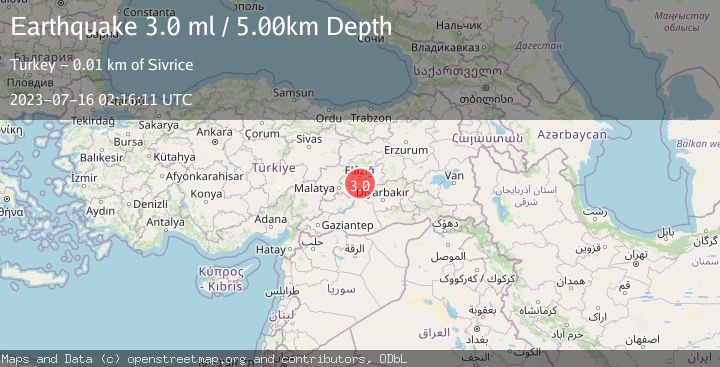 Map of EASTERN TURKEY