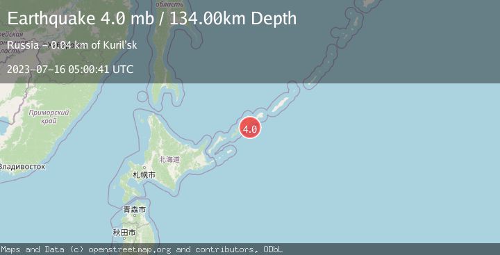 Map of KURIL ISLANDS