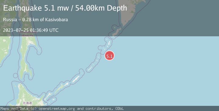Map of KURIL ISLANDS