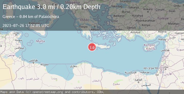 Map of CRETE, GREECE