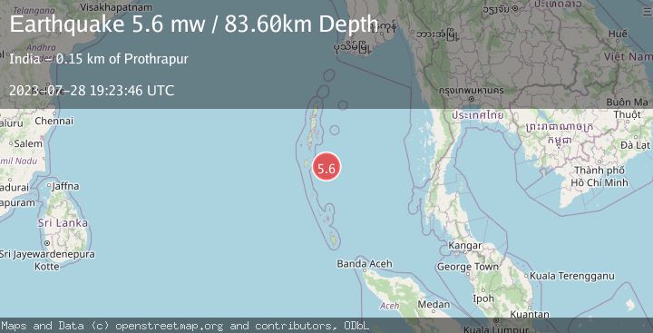 Map of ANDAMAN ISLANDS, INDIA REGION