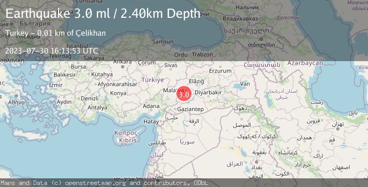 Map of EASTERN TURKEY