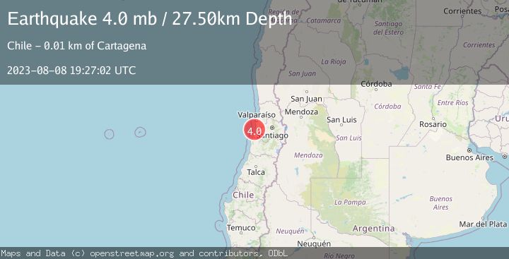 Map of OFFSHORE VALPARAISO, CHILE