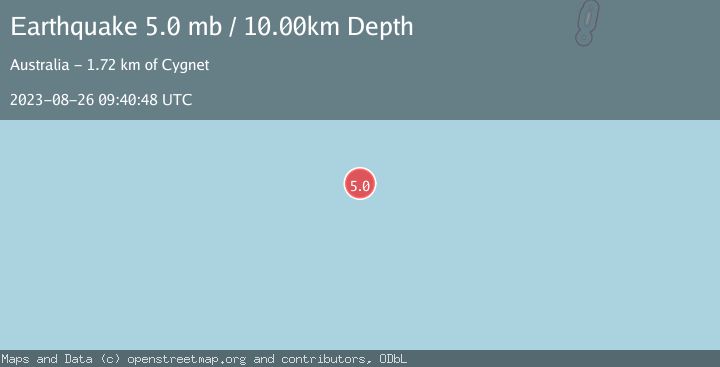 Map of WEST OF MACQUARIE ISLAND