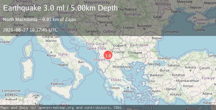 Map of REPUBLIC OF NORTH MACEDONIA