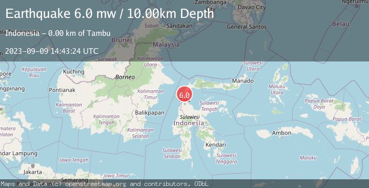 Map of MINAHASA, SULAWESI, INDONESIA