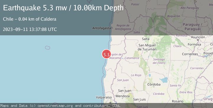 Map of OFFSHORE ATACAMA, CHILE