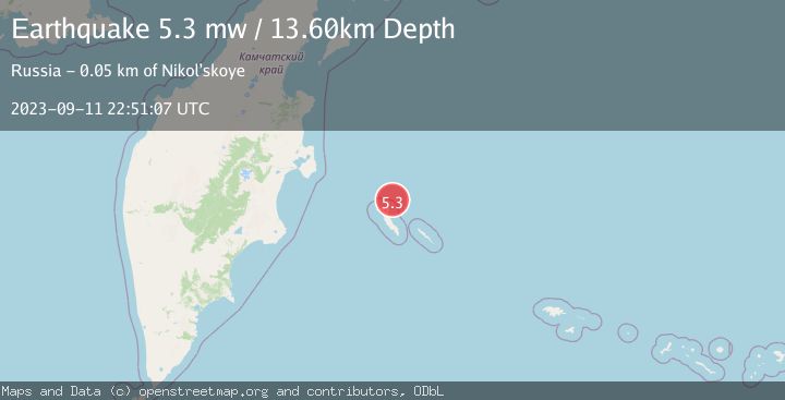 Map of KOMANDORSKIYE OSTROVA REGION