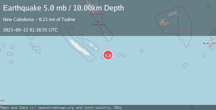Map of SOUTHEAST OF LOYALTY ISLANDS