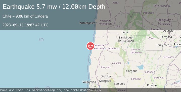 Map of OFFSHORE ATACAMA, CHILE