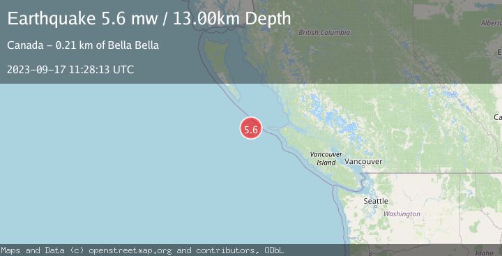 Map of VANCOUVER ISLAND, CANADA REGION