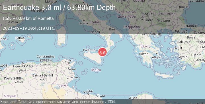 Map of SICILY, ITALY