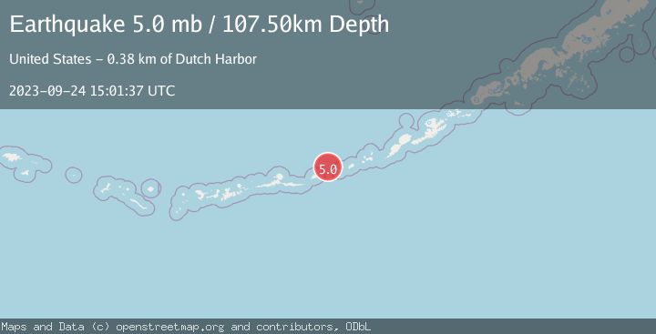 Map of FOX ISLANDS, ALEUTIAN ISLANDS