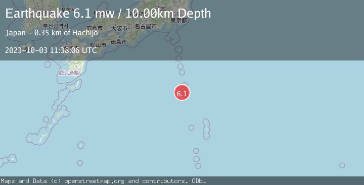 Map of IZU ISLANDS, JAPAN REGION